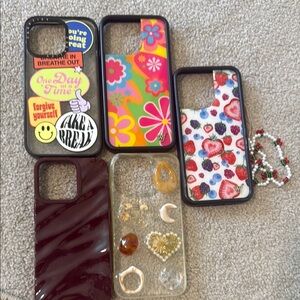 Casetify Red and White Protective Phone Cases